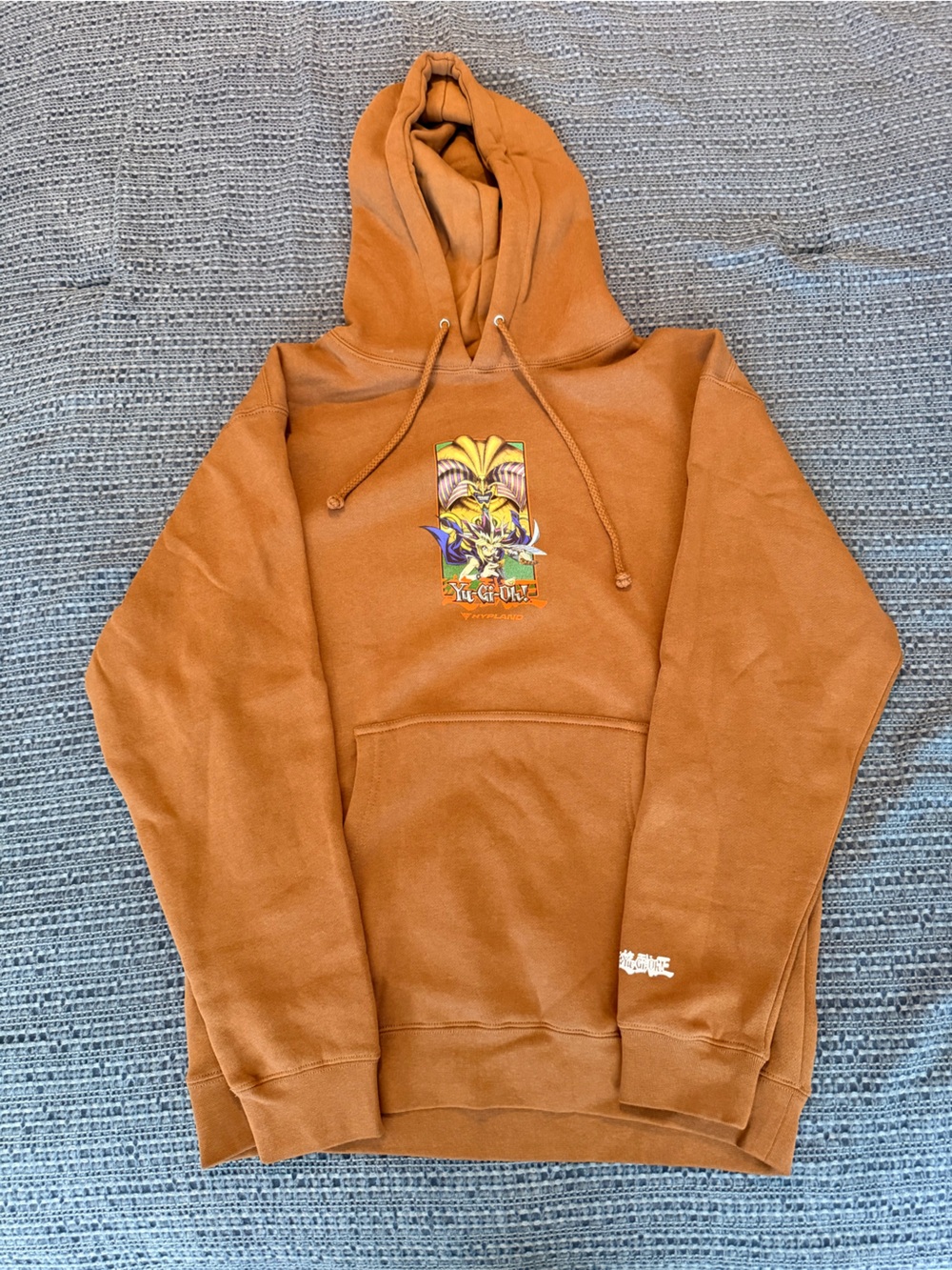 Hypland Yu-Gi-Oh Rust Orange Graphic Hoodie